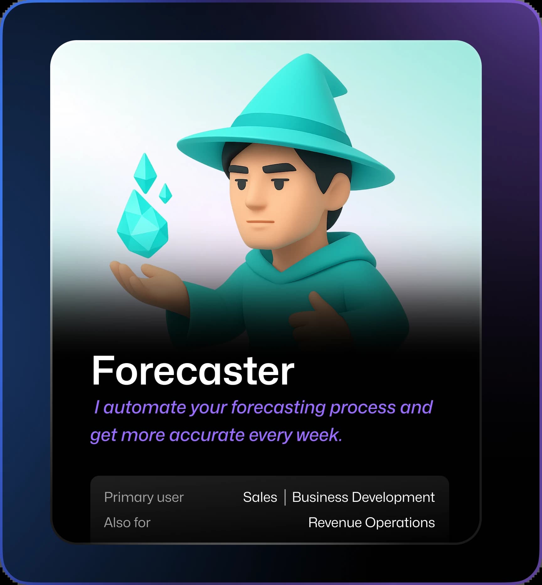 Forecaster agent card